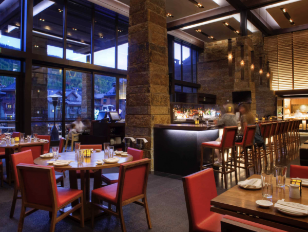 Dining is steps away